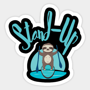 Funny Stand Up Paddling Sticker